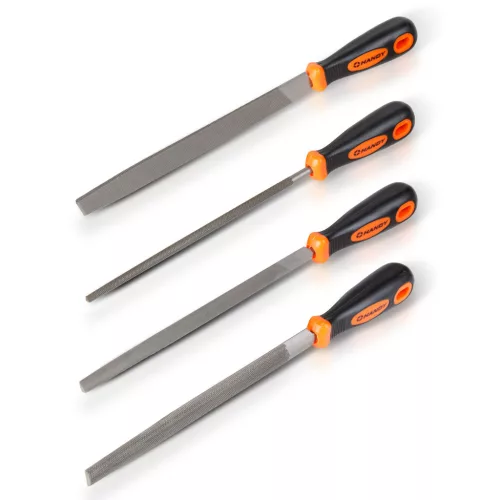 Handy precíziós kézi reszelő szett, 8", 4 db / csomag