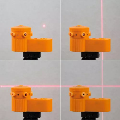 Handy lézeres mini szintező tripoddal, 105 x 50 x 60 mm, 3 x AG13