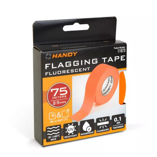 Handy fluoreszkáló jelölőszalag 75 m x 25 mm x 0,1 mm