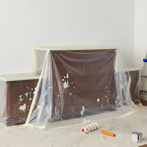 Handy takarófólia maszkolószalaggal 20 x 2,5 m, 7 mikron