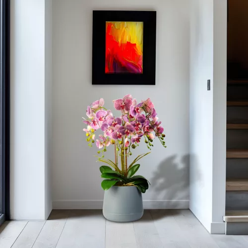 Vog und Arths műorchidea dekoráció, lila, 83 cm