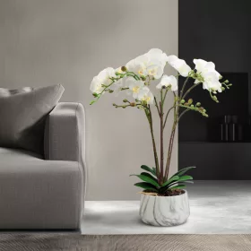 Vog und Arths fehér orchidea műnövény dekoráció 58 cm