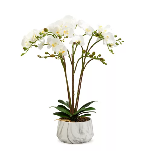 Vog und Arths fehér orchidea műnövény dekoráció 58 cm
