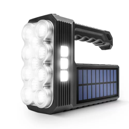Phenom szolár COB LED zseblámpa munkalámpa funkcióval, 1200 mAh, 1000 lumen, IP55