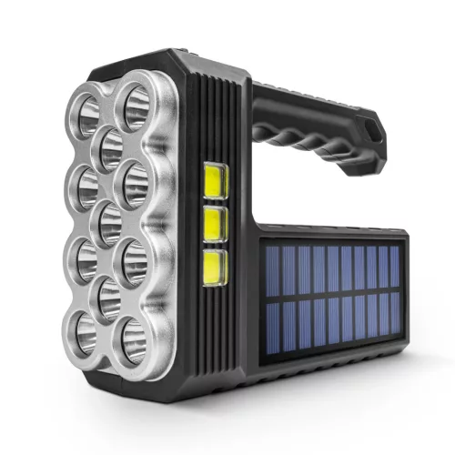 Phenom szolár COB LED zseblámpa munkalámpa funkcióval, 1200 mAh, 1000 lumen, IP55