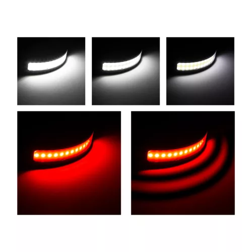 Wheel Zone gesztusvezérléses COB LED fejlámpa, piros-fehér, 800 mAh, IP54