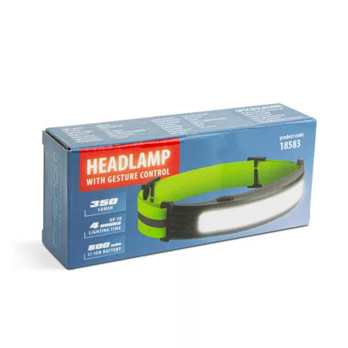 Wheel Zone gesztusvezérléses COB LED fejlámpa, piros-fehér, 800 mAh, IP54