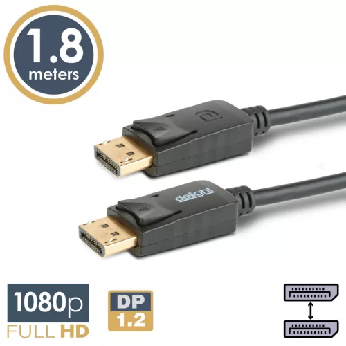Delight DisplayPort kábel 1.2 1080p 1,8 m