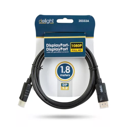 Delight DisplayPort kábel 1.2 1080p 1,8 m