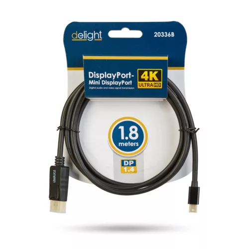 Delight DisplayPort–Mini DisplayPort kábel 1.4 4K 1,8 m