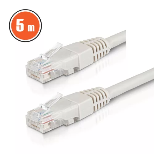 Delight CAT6 UTP patch kábel, CCA, 5 m, szürke