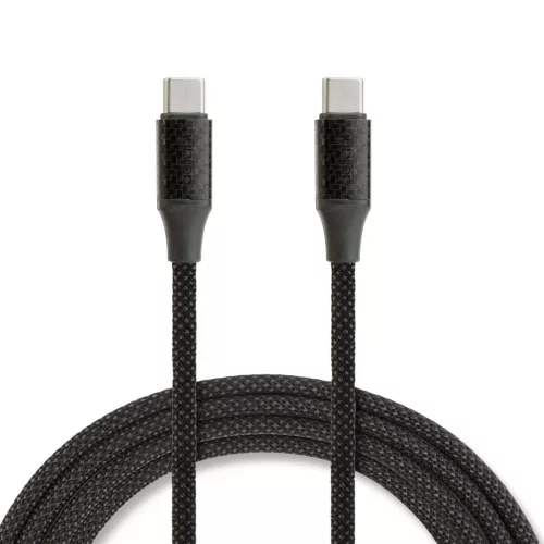 Delight mágneses USB-C/USB-C adatkábel, fekete, 1m, 3A, 60W