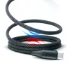 Delight mágneses USB-C/USB-C adatkábel, fekete, 1m, 3A, 60W