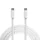 Delight USB-C/USB-C töltő- és adatkábel, fehér, 1 m, 5 A, 240 W