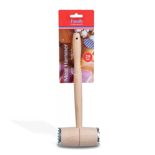 Family fa húsklopfoló fém betéttel 29 cm