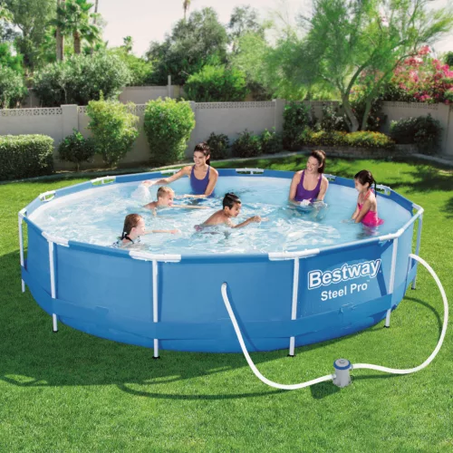 Bestway merevfalú medence vízforgatóval 366 x 76 cm 6473 L
