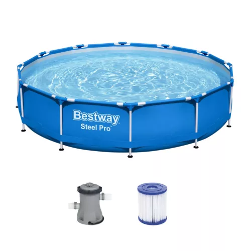 Bestway merevfalú medence vízforgatóval 366 x 76 cm 6473 L