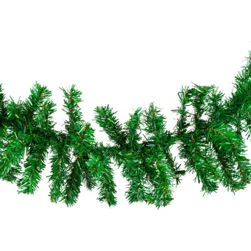 Sötétzöld PVC fenyő girland 270 cm
