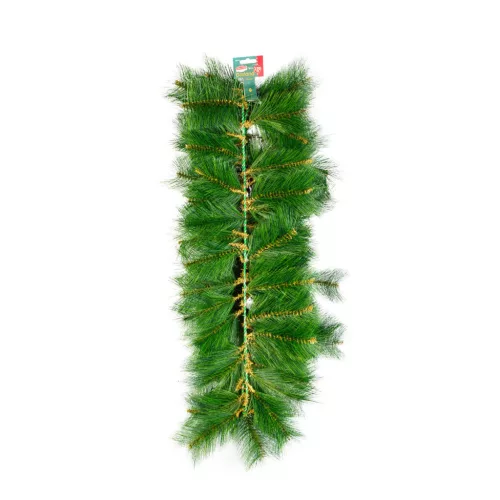Műfenyő girland zöld PET 270 cm