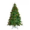 Műfenyő 210 cm PE/PVC piros bogyóval