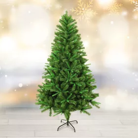 210 cm-es 3D műfenyő, kétszínű PVC lucfenyő