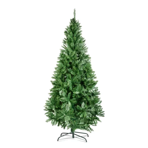 180 cm-es sötétzöld PVC Nordmann műfenyő