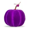Family glitteres habszivacs halloween tök dekoráció, lila, 16,5 cm