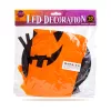 Family Halloween LED dekor szellem, sárga, 10 színes LED, akasztható, 75 x 35 cm