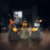 Halloween dekoráció szellem, macska, tökfej 21 cm