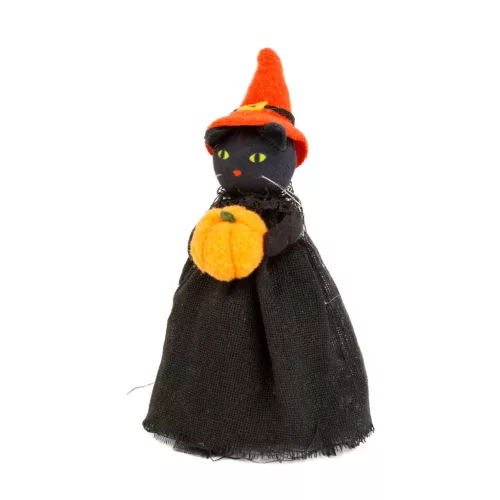 Halloween dekoráció szellem, macska, tökfej 21 cm