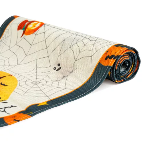 Halloween asztali futó terítő halloween motívumokkal 184 x 33 cm