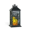 Bewello halloweeni pislákoló pók lámpás, elemes, fekete, 30 x 14 cm