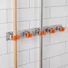 Handy univerzális fali takarítóeszköz- és szerszámtartó akasztókkal, 5 részes