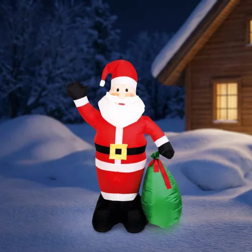 Family felfújható Mikulás 180 cm, IP44, 6 fehér LED, 100 - 240 V