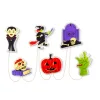 Family Halloween LED gél ablakdekor többféle formában 85 cm