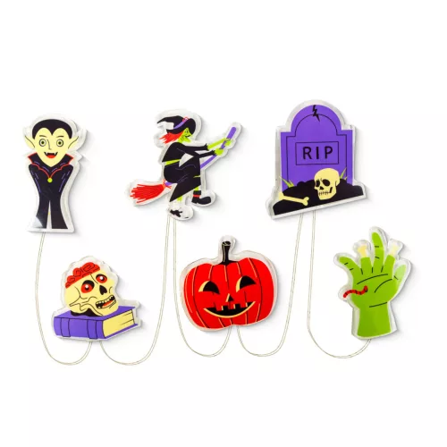Family Halloween LED gél ablakdekor többféle formában 85 cm