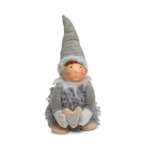 Family karácsonyi dekorbaba fiú/lány 38 cm, 2 féle