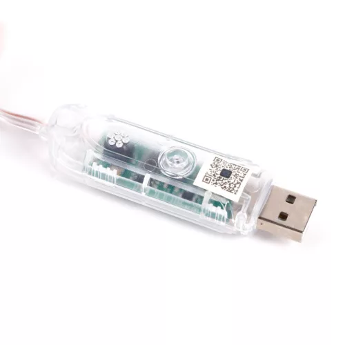 Phenom Smart USB fényfüzér 50 db RGBIC LED, 5 m, Bluetooth, zene mód, IP65