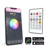 Smart csillag fényfüzér zene móddal, USB, Bluetooth, 25 RGB LED, 5 m