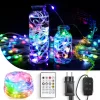 Smart RGB LED fényfüzér, Bluetooth, 10 m, 100-240V, 66 LED