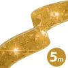 Family karácsonyi LED-es szalag, arany, 5 m x 5 cm, 50 LED, USB