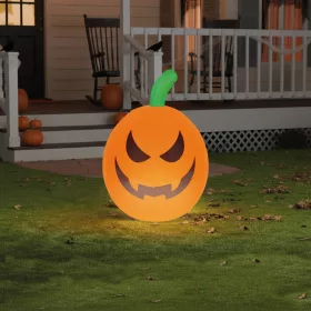 Family felfújható RGB LED-es halloween tök, 40 cm