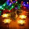 Family LED-es jégkristály dekoráció, elemes, 4 db/csomag