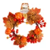 Őszi juharlevél koszorú 22 cm