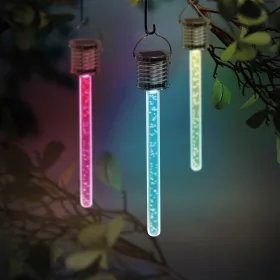   Garden of Eden RGB LED-es szolár lámpa - buborékos - 175 x 30 mm