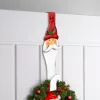 Karácsonyi fém ajtódísz tartó, mikulás, 38 cm
