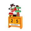 Karácsonyi adventi naptár MDF-ből, 13,5 x 7 x 3,5 cm, 3 féle