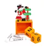 Karácsonyi adventi naptár MDF-ből, 13,5 x 7 x 3,5 cm, 3 féle