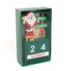 Karácsonyi adventi naptár MDF-ből, 13,5 x 7 x 3,5 cm, 3 féle