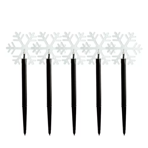 Garden of Eden karácsonyi jégkristály lámpa 5 LED, melegfehér, 34,5 cm, 3 X AA
